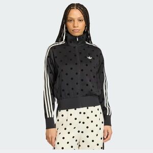 adidas Black Bomber Jacket with White Stripe Detail